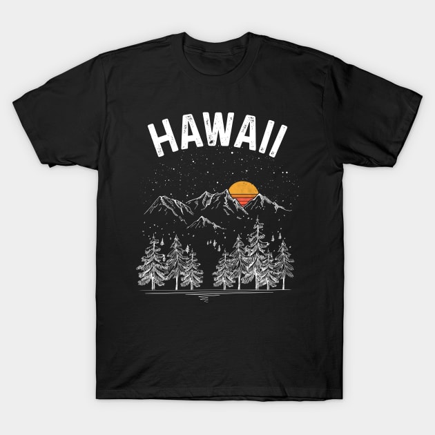 Vintage Retro Hawaii State T-Shirt by DanYoungOfficial